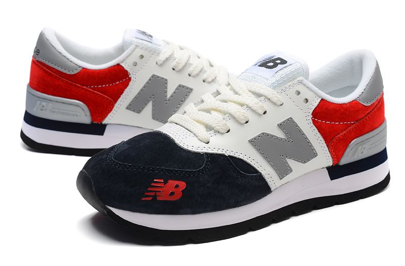 new balance online shop france, 2015 New Balance 990 France Flag Navy White Red Running Shoes-For Mens ...